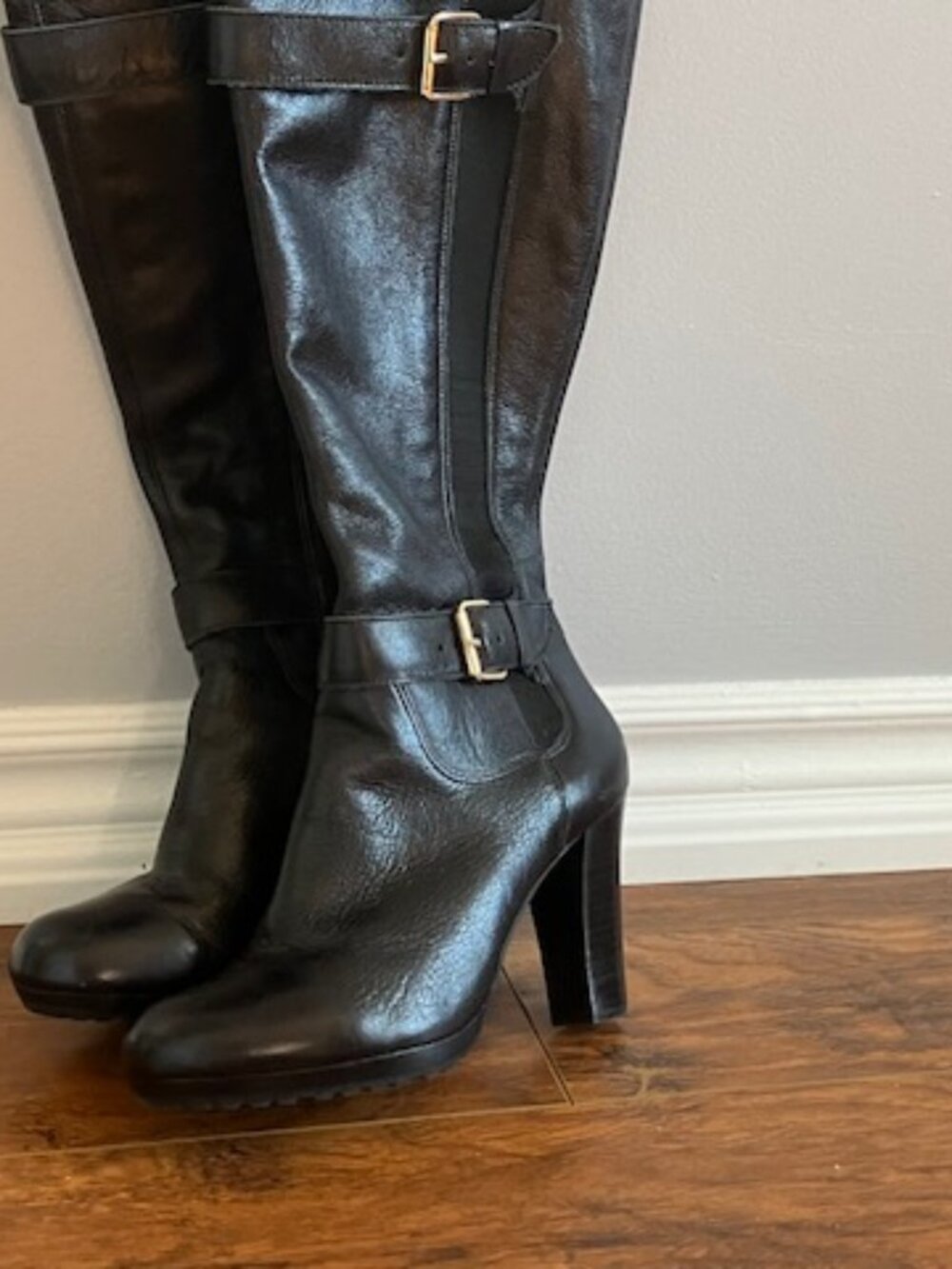 DUNE L O N D O N Knee-High LEATHER BOOTS โ 39